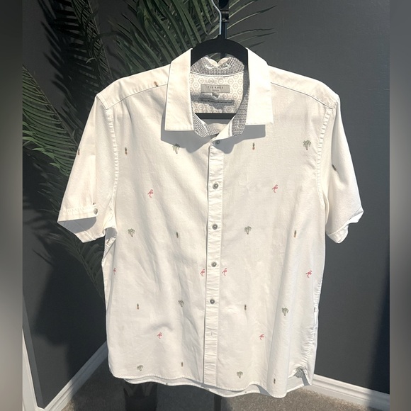 Ted Baker London- Men's Short Sleeve Button-Down: - Picture 1 of 4
